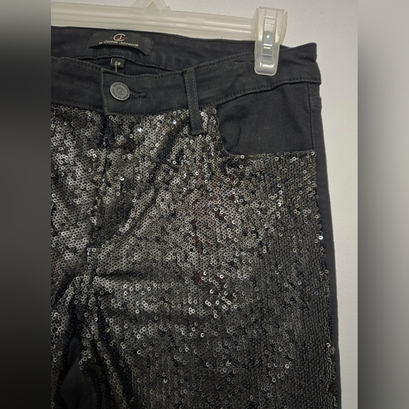 Cookie Johnson Black Sequin Women's Jeans 28 NWT - Picture 4 of 11